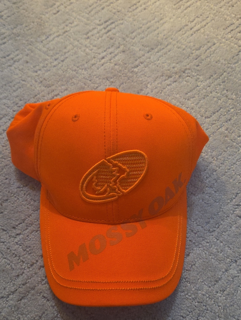 Mossy Oak High-Visibility Orange Embroidered Cap